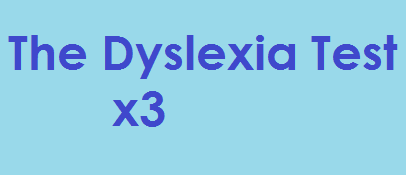 The Dyslexia Test - teachers x 3 